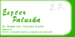 eszter paluska business card